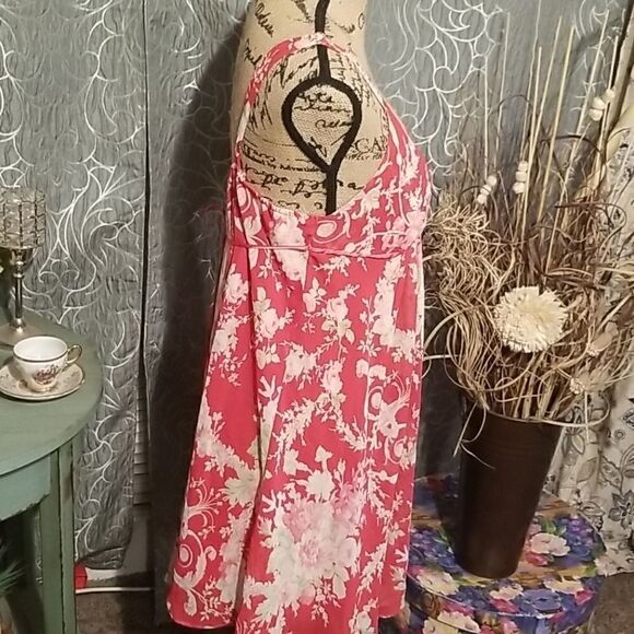 Oscar De La Renta Pink Label Red floral Teddy Size - Picture 4 of 6